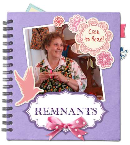 Read Susan's blog, Remnants